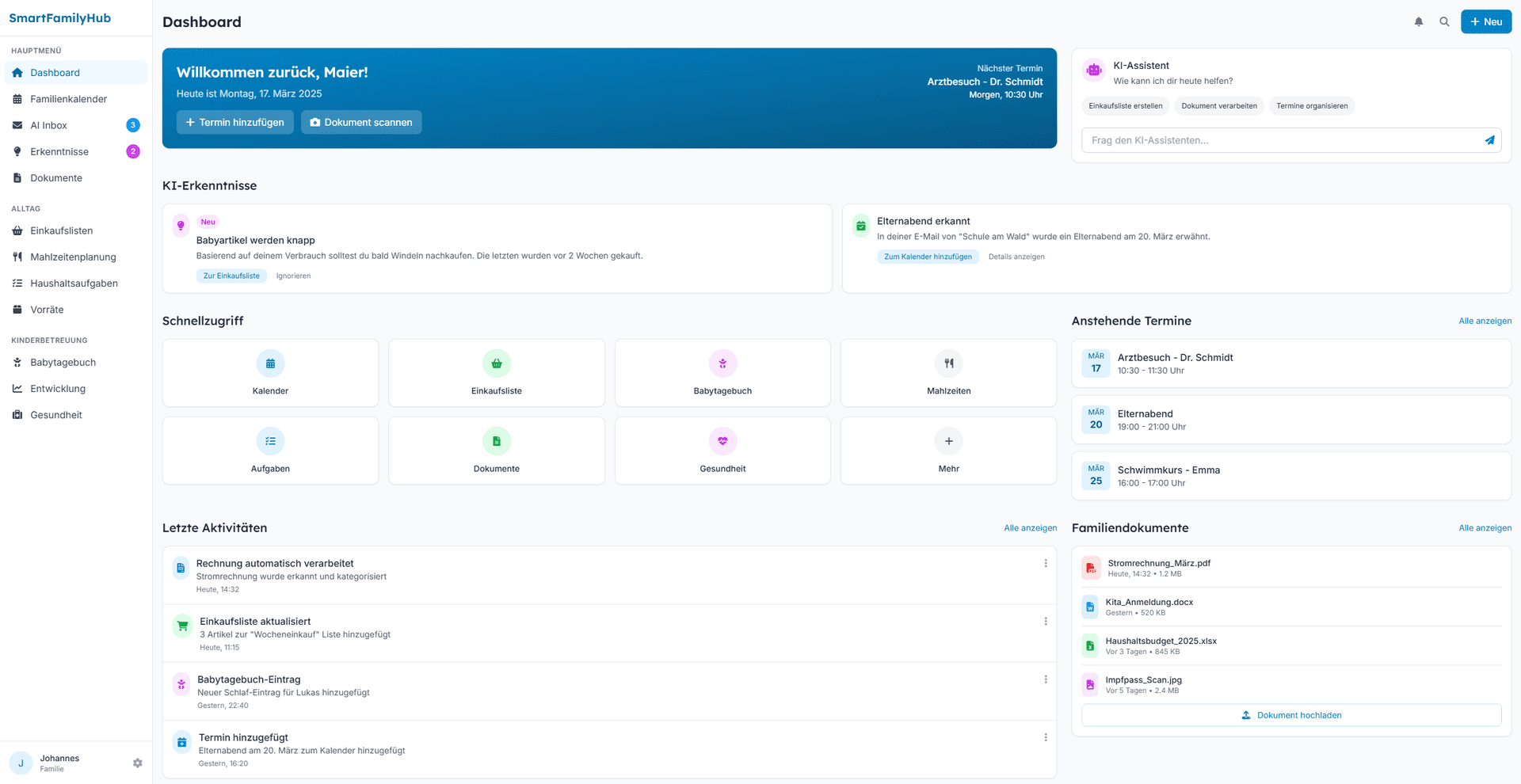 SmartFamilyHub app screenshot